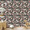 Wallpaper Butterflies Roses Flowers and Leaves for Living Room and Bedroom 50x1000