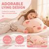 Huggable Plush Pig Toy Lying Design Lying Pig Plush Soft Stuffed Pig Doll  For Kids