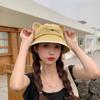 Cat Ears Sun Hat Fishermans Hat Women Summer Cotton Bucket Hat Streetwear for Daily Outdoor Activities