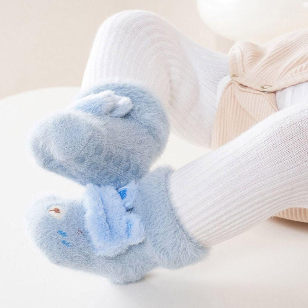 Plush Toddler Shoes Warm Newborn Floor Socks Cute Baby Socks Shoes Winter