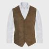 Men's Slim Fit Retro V-Neck Suit Vest for Casual & Formal Wear
