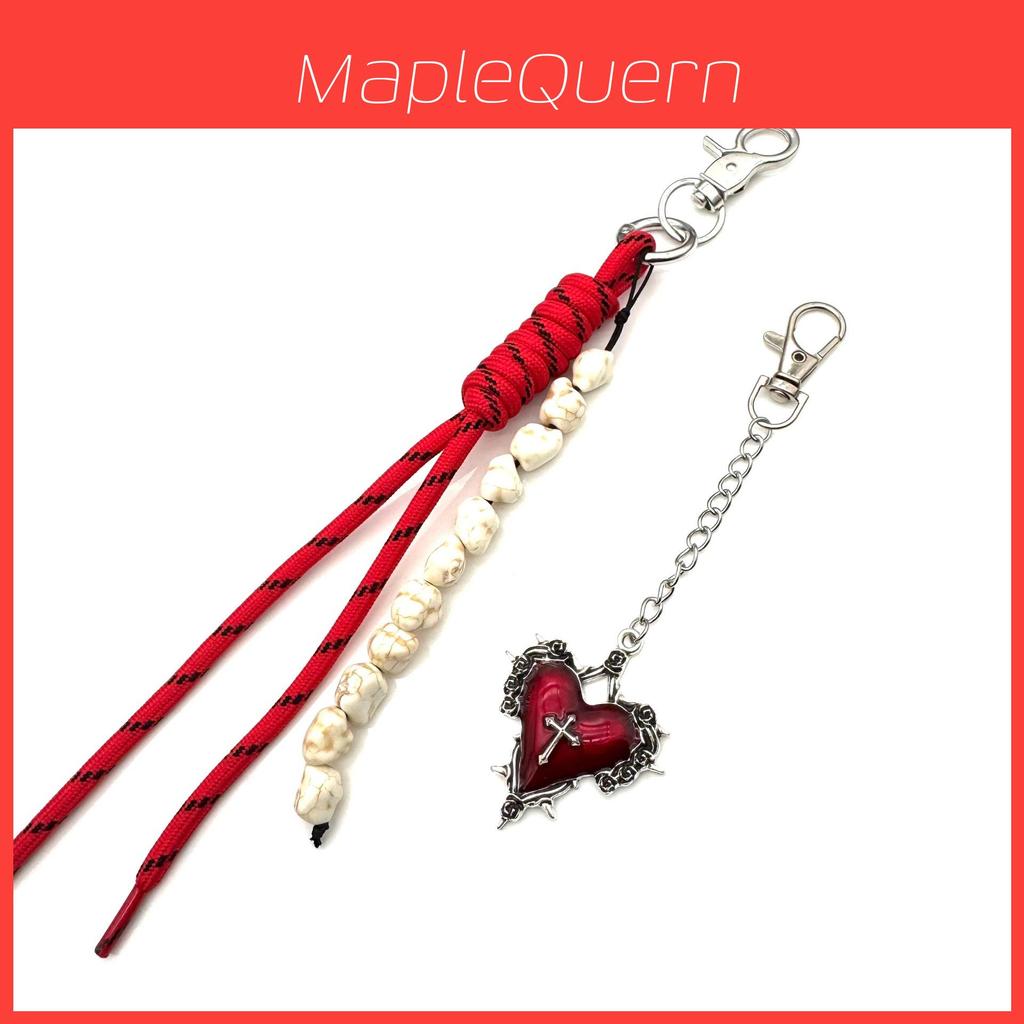 Streetwear Metal Keychain For Women And Men With Heart Design For Spring