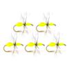 5pcs 12# Artificial Insect Lure Hair Hook Fly Hook Bait Fly Fishing Insects Hook Ant Lures