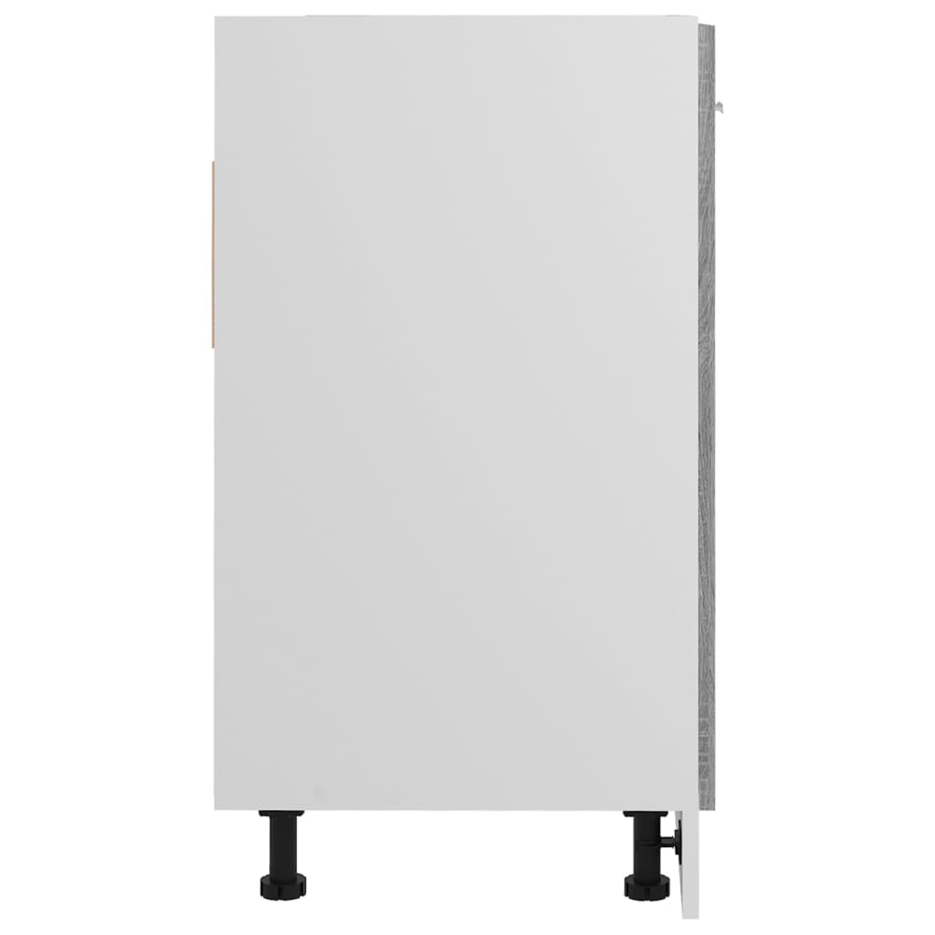 Кухонный шкаф под мойку Lyon из массива дуба ручной работы, 80x46x81,5 см