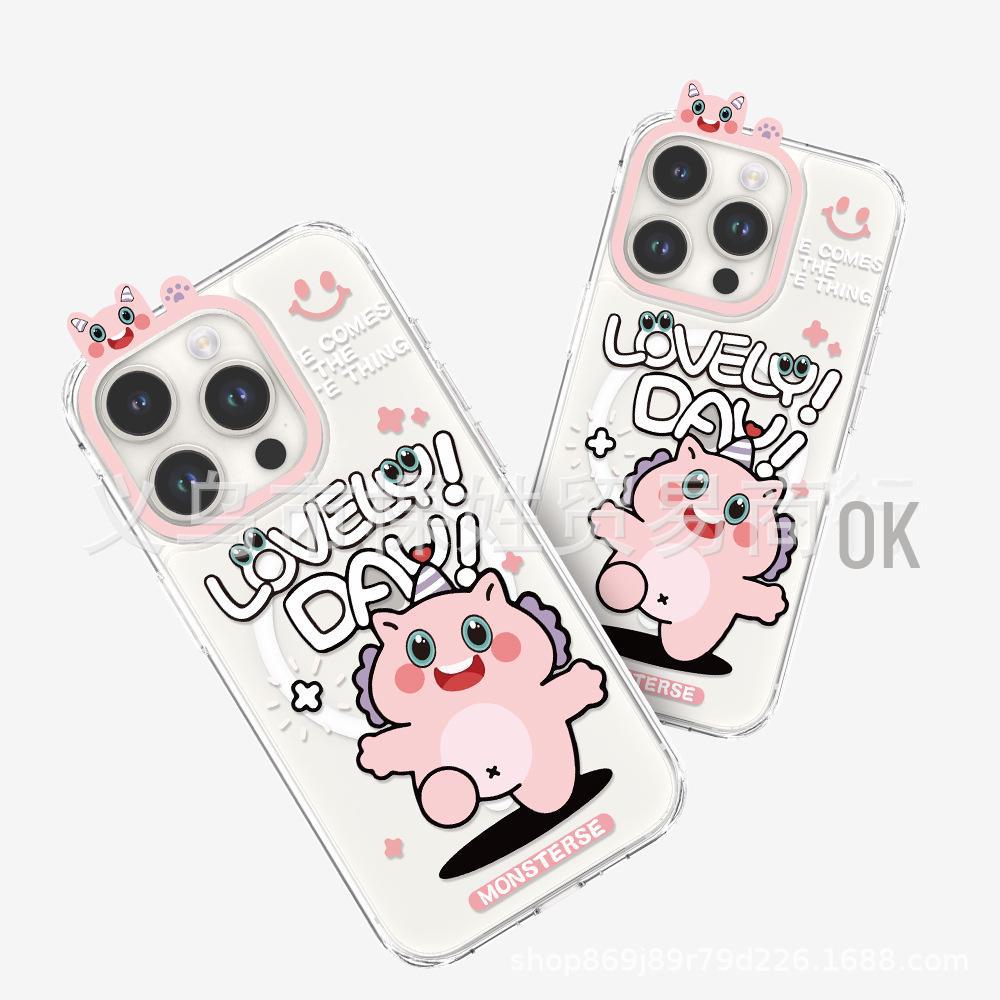 Cartoon Monster Series iPhone 13/14 Protective Cover for Apple 15 Pro Mobile Phone