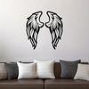 2pcs Large Metal Angel Wings Wall Sculpture Set - Elegant Indoor/Outdoor Home Decor
