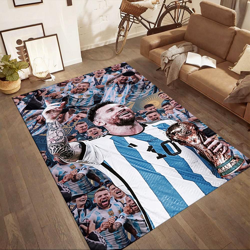 Messi 518 Carpet Perfect for Kitchen Dining Room Bedrooms Entryway Anti-slip Rug Anime Office Decor Perfect Birthday/Christmas Gift Idea