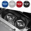 Carbon Fiber Texture Car Anti-Slip Water Cup Pads Auto Coasters Mats For BMW Mini Cooper R50 R53 R55 R56 R60 R61 F54 F55 F56 F60