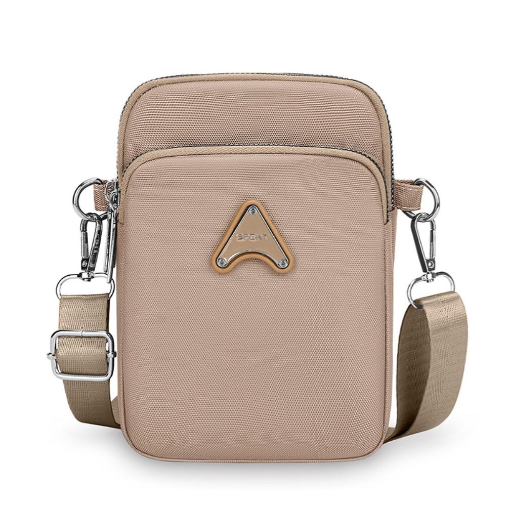 Multifunction Crossbody Bag Nylon Small Phone Bag Simple Canvas Shoulder Bag  Daily