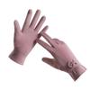 Anti-slip Plush Driving Gloves Bowknot Elasticity Soft Gloves Gift Winter Women Gloves  Snowboard