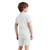 Kids Girls Boys Adaptive Clothing Round Neck Short Sleeve Back Zipper Solid Color Jumpsuit