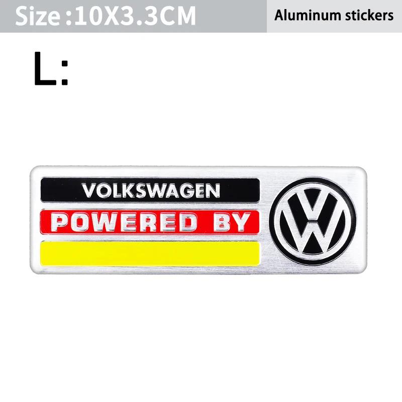 Valve Stems Caps Volkswagen Series Aluminum Badge Car Body Stickers Decals Accessories For VW GTI Polo Golf Passat Tiguan T-ROC I444