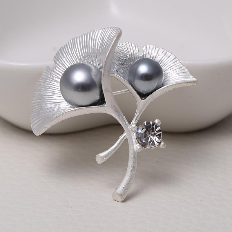 Благородная матовая брошь Ya Gold Brooch Ya Silver Brooch Temperament Clothing Accessories