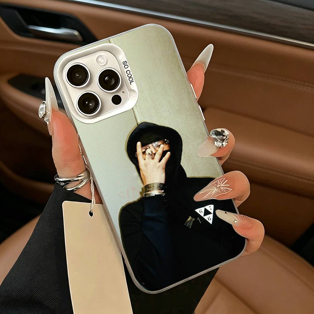 Чехол для телефона Freeze Corleone 667 для iPhone 17 Air 16 15 14 13 12 11 Pro Max Белый Серебристый Жесткий Чехол