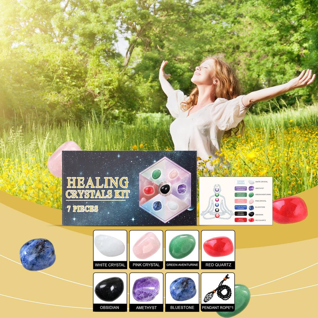 Набор кристаллов, гексагональный медитационный драгоценный камень чакра камень тигровый глаз кварцевый кристалл драгоценный камень набор кристаллов