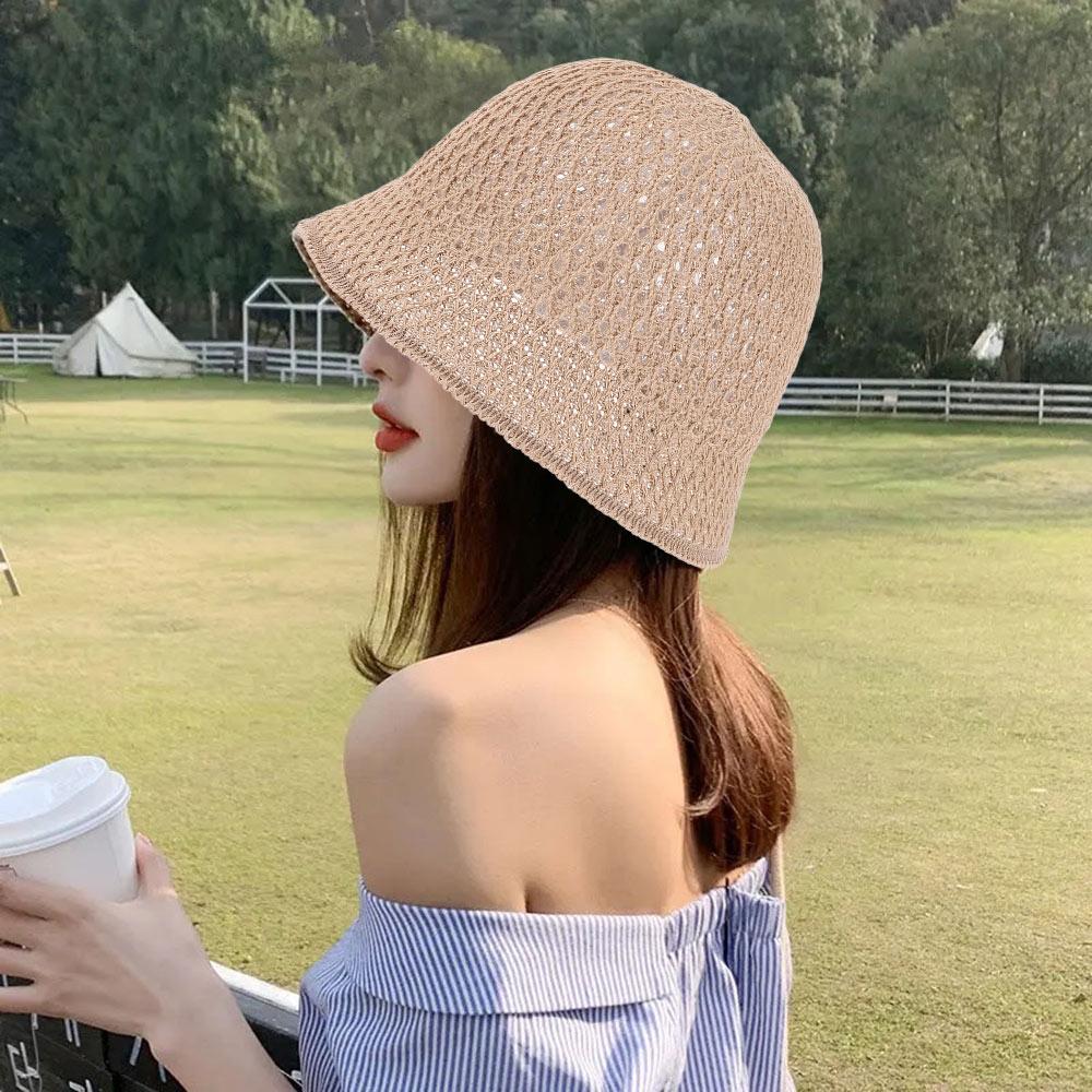 Дышащая шляпа-ведро с широкими полями для вентиляции, пляжная кепка, шляпы от солнца, рыбацкие шляпы