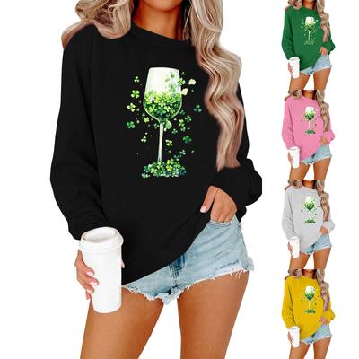 Женская рубашка повседневная с длинным рукавом праздничная ул.. Футболка с изображением шеи Патрика