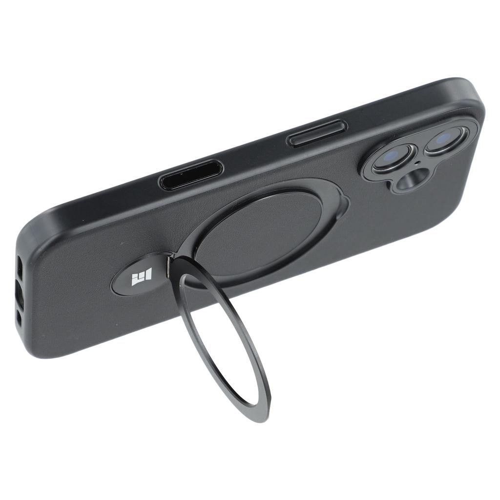 Для iPhone 16 чехол-подставка TPU PC кожаный чехол для телефона с кнопкой AI