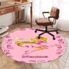 Custom Name Winx Club Printed Round Rug Carpet Chair Rug Area Rug Entryway Doormats,for Office Chair Living Room Bedroom Kitchen Room.