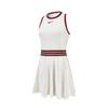 Court Slam Dri-Fit Открытый чемпионат Франции Дизайн для тенниса с круглым вырезом Платье без рукавов Женские платья Светло-кремовый FZ6743-110