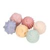 6Pcs Textured Ball PVC Sensory Exploration Squeeze Toy Set Kit for Above 6 Month Baby
