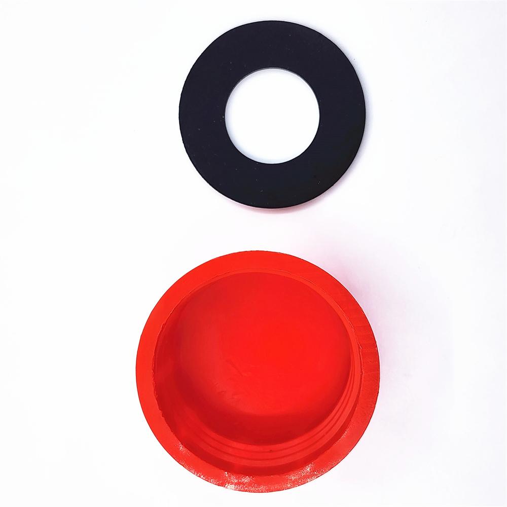 4 шт. Высококачественные 1,75" Крышки для канистр с газом с крупной резьбой, сплошные, красные