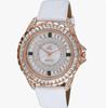 Adee Kaye Mondo G-3 Collection Crystal Accents Sunray Brass Rhodium Plated Dial Quartz AK2727-R Женские часы