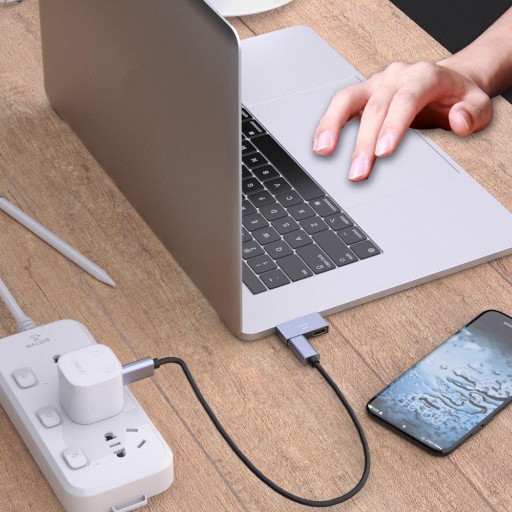 Laptop Conventer 1 to 2 PD Charger Data Transfer USB C Male to Dual USB C Female Type-C Splitter