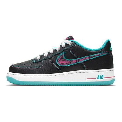 Детские кроссовки Air Force 1 LV8 1 GS Miami Nights Black Light-Blue-Fury White DD9207-001