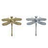 1Pc Metal Light Luxury Shake Hands French Household Items Simplicity Wardrobe Door Butterfly Dragonfly