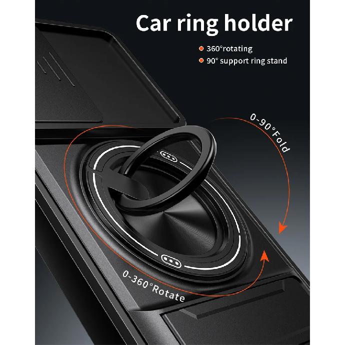 Armor Phone Case For Xiaomi Poco X8 Pro Max Cover Lens Protection Magnetcic Ring Stand Holder Back Shell Fundas