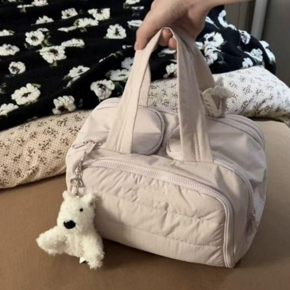 Zipper Closure Travel Toiletry Bag Double Side Open Portable Makeup Pouch Unisex Toiletries