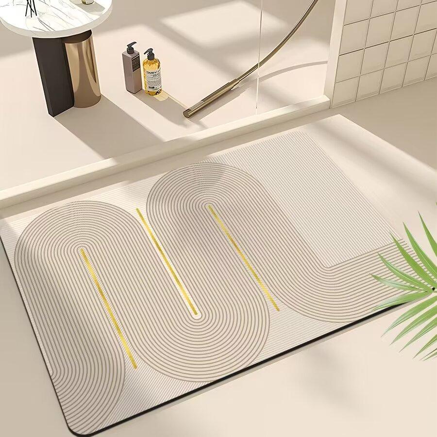 Коврик для ванной комнаты, туалет, нескользящий коврик для унитаза, диатомитовый коврик для двери в ванную, впитывающий, быстросохнущий, мягкий коврик для ног