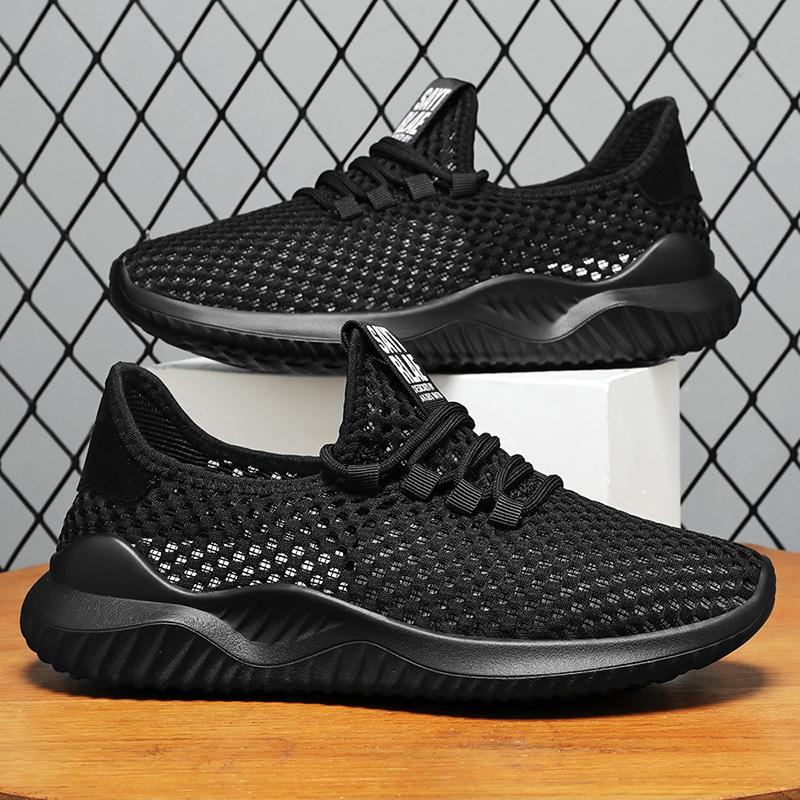 Мужская обувь не воняет летом, легкая повседневная обувь с мягкой подошвой, дышащая обувь с полой сеткой