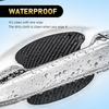 gunhunt 8 PCS Door Handle Scratch Protectors, Carbon Fiber Handle Cover Anti Scratch Stickers, Door Handle Cups Protective Film Bowl Sticker (Black)