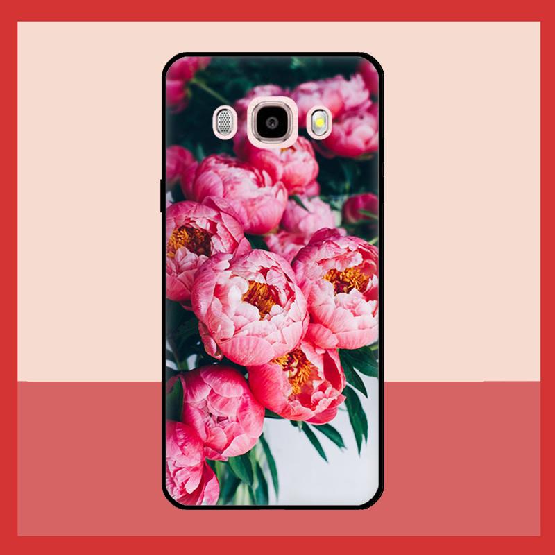 Элегантный чехол с цветком пиона розово-фиолетового цвета для Samsung Galaxy J3 J5 J7 2017 A3 A5 J1 2016 A7 A9 J8 A6 A8 J4 J6 Plus 2018 Coque