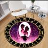 Круглый ковер с рисунком аниме «Убийца демонов», нескользящий ковер для спальни, гостиной, домашнего декора