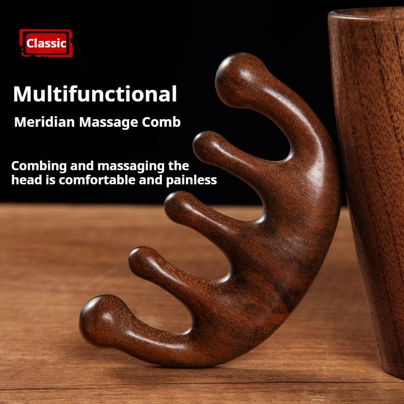 Massage Comb Head Meridian Combing Massage Men and Women Scraping Scalp Dredging Anti-wide Tooth Comb Portable Meridian Comb