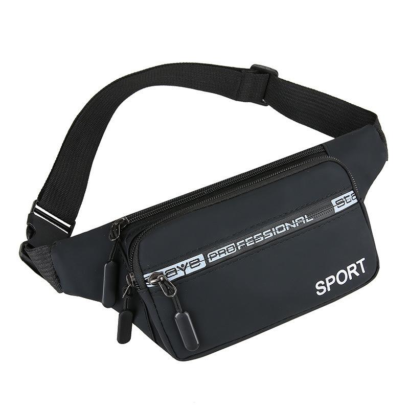 New Waist Bag for Men's Leisure Sports Outdoor Running Mobile Phone Bag Fashionable Waterproof Labor Waist Bag