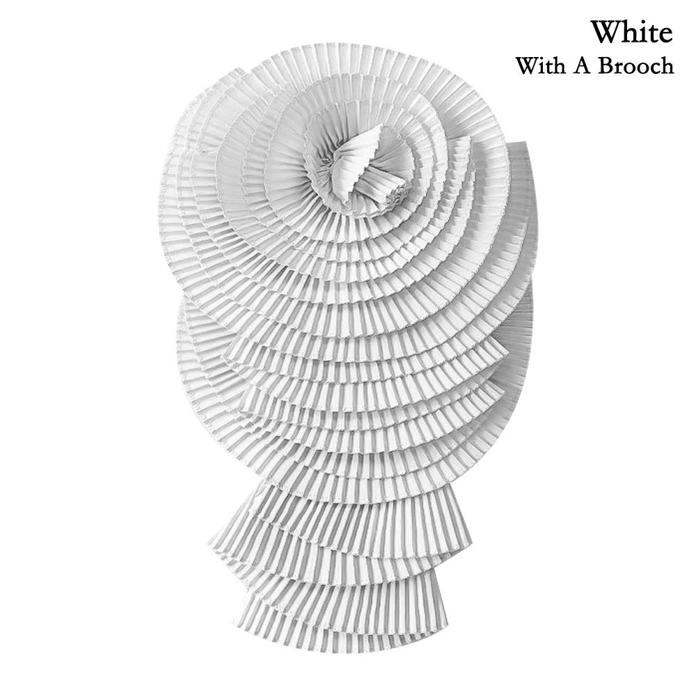 3D плиссированный цветок плечевой воротник цветочное украшение плиссированная ткань с цветком прессованный плиссированный цветок поделки своими руками аксессуары для одежды