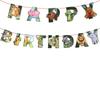 Jungle Animal Theme Birthday Banner For Kids Parties Colorful Festive Decorations
