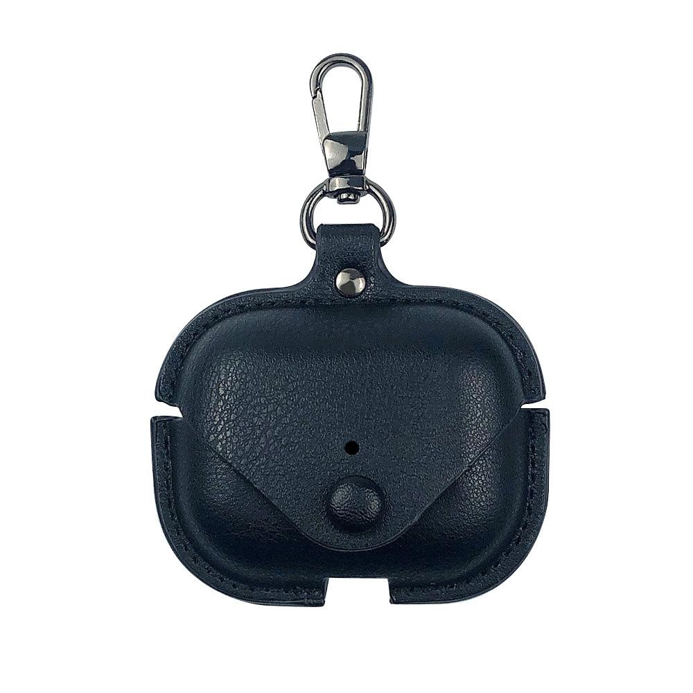 Compatible with Apple AirPods Pro Bluetooth earphone covers, 1st generation protective case with hook cowhide case, shockproof soft case
