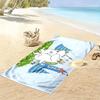 Moomin Print Beach Towel, Large Soft Quick Dry Towel for Beach Camping Swimming