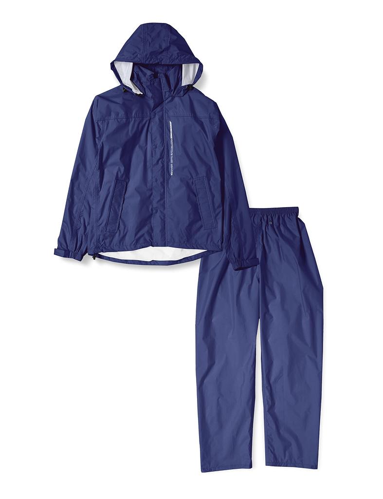 Top and Toray Coatex Blizzatec Rain Medium [Document] Rainwear, Bottom, Breathable, Waterproof, Lightweight, Suit, Navy,