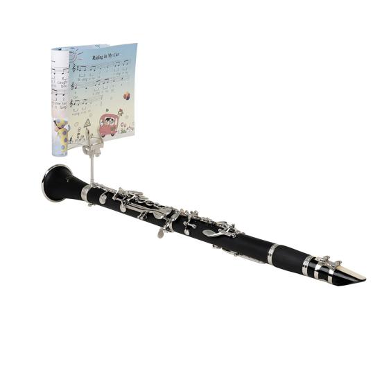 Clarinet Sheet Music Clip Lyre Music Stand Music Book Clip Marching Band Music Holder Iron Clamp for Beginner