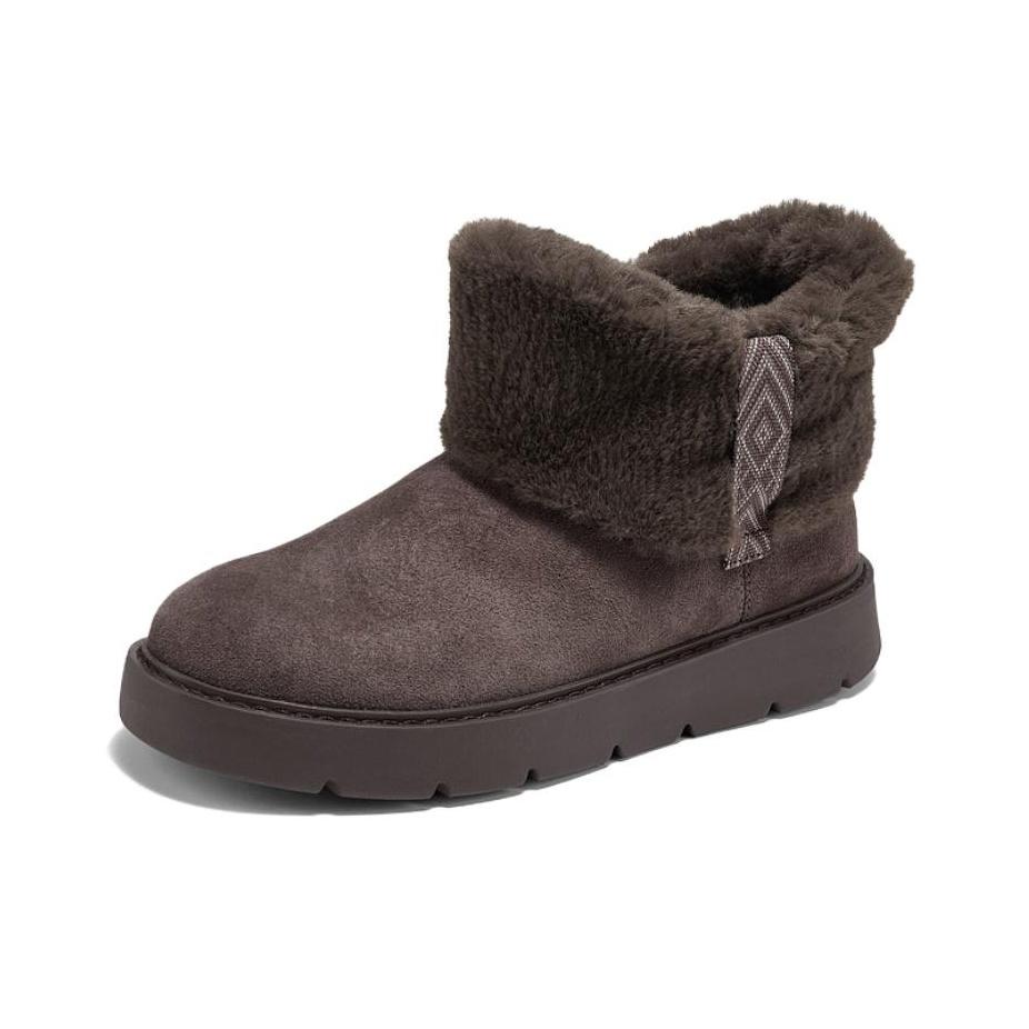 Skechers Теплые Увеличивающие Рост Удобные Мягкие Короткие Снежные Сапоги Женские Сапоги Коричневые 169100-CHOC