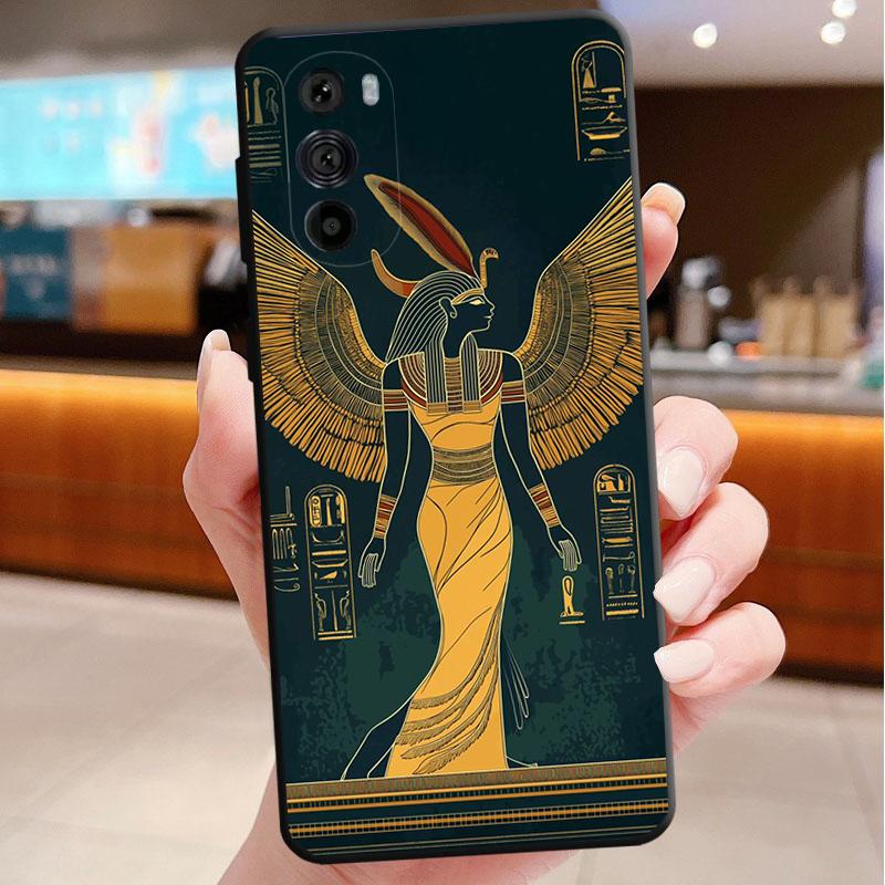 Чехол для телефона Motorola Edge 60 50 40 Pro 60 50 40 30 Ultra Neo Fusion Moto G Stylus G Египетский Фараон Кошка Анубис
