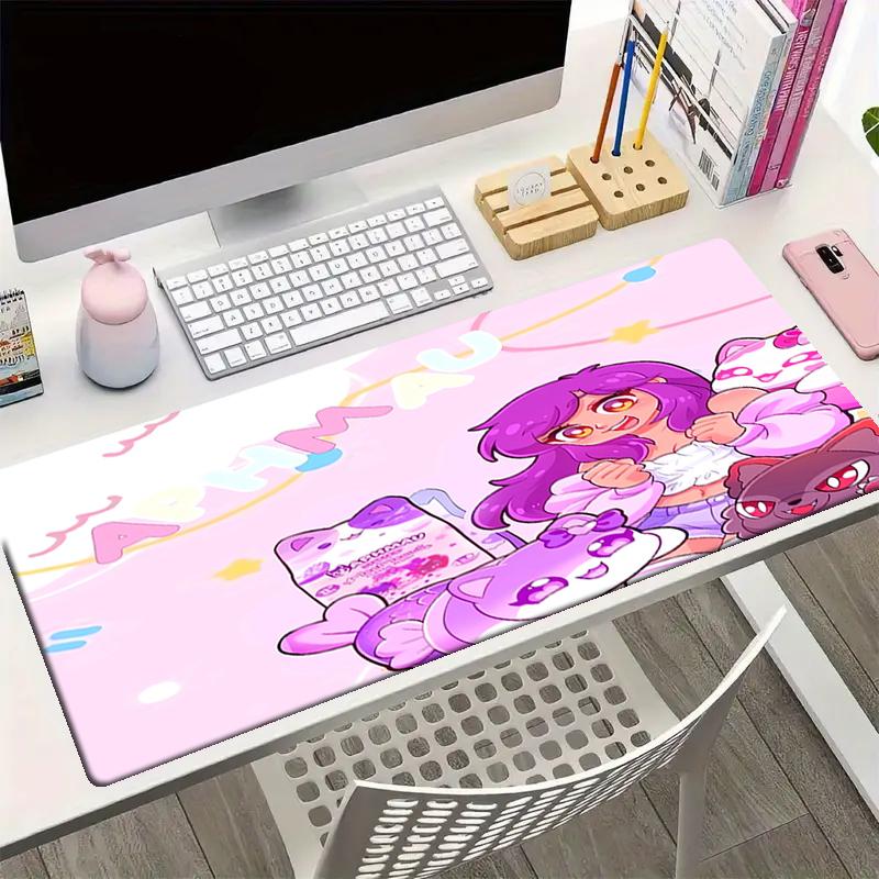 Aphmau Theme Mouse Pad, Non Slip Rubber Base, Multifunctional Office & Home Decor, Perfect for Workspace Personalization.