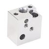 Hot End Heating Block High Temperature Resistant Copper Plated Alloy 3D Printer Hotend Extruder