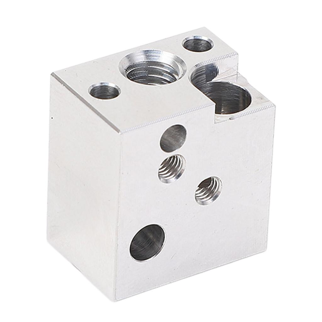 Hot End Heating Block High Temperature Resistant Copper Plated Alloy 3D Printer Hotend Extruder